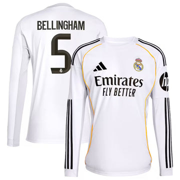 Real Madrid Home 25/26 Long Sleeves