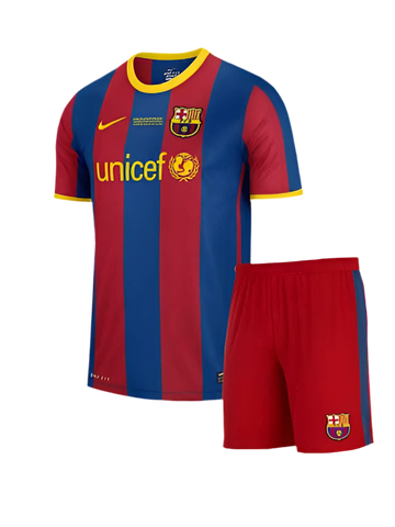 Barcelona Home 10/11 Messi Kids Set