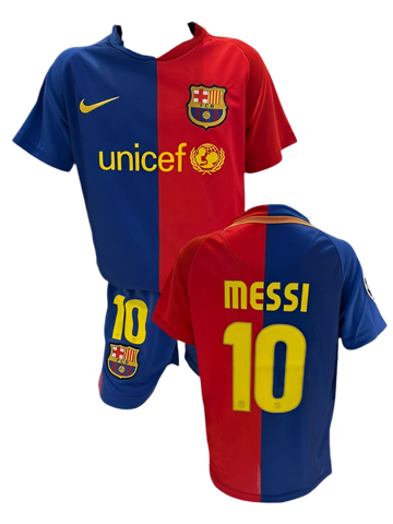 Barcelona Home 08/09 Messi Kids Set