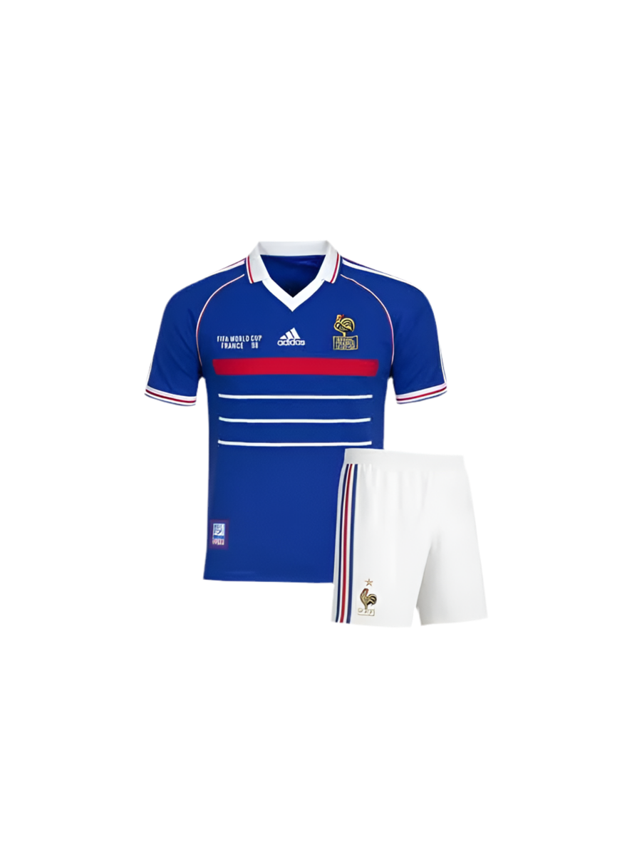 France Home World Cup 98 Zidane Kids Set