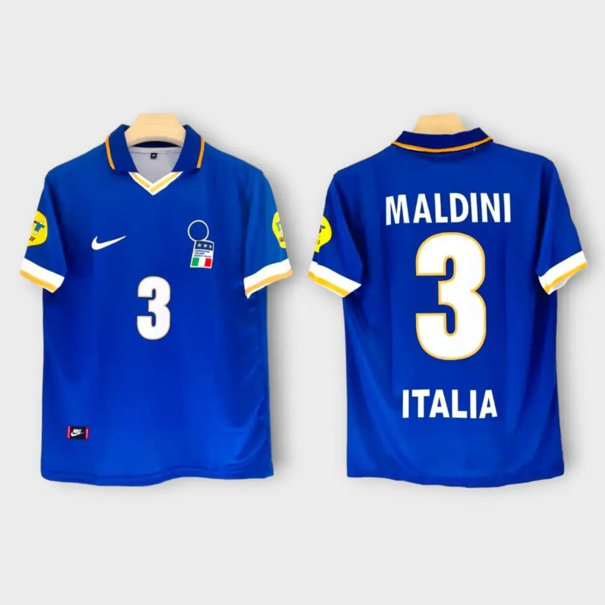 Italy Retro Home 96/98 Maldini #3