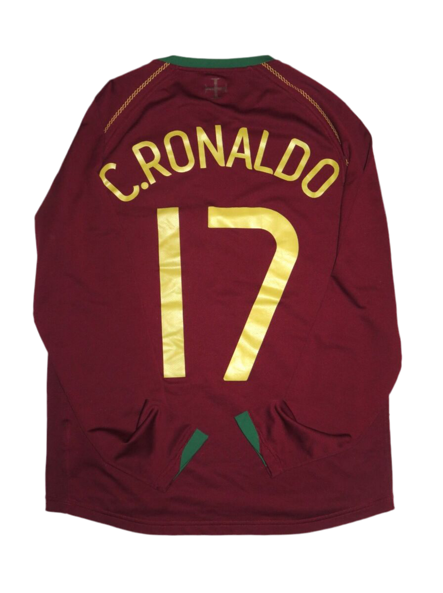 Portugal Retro Home 2006 Long Sleeves Ronaldo