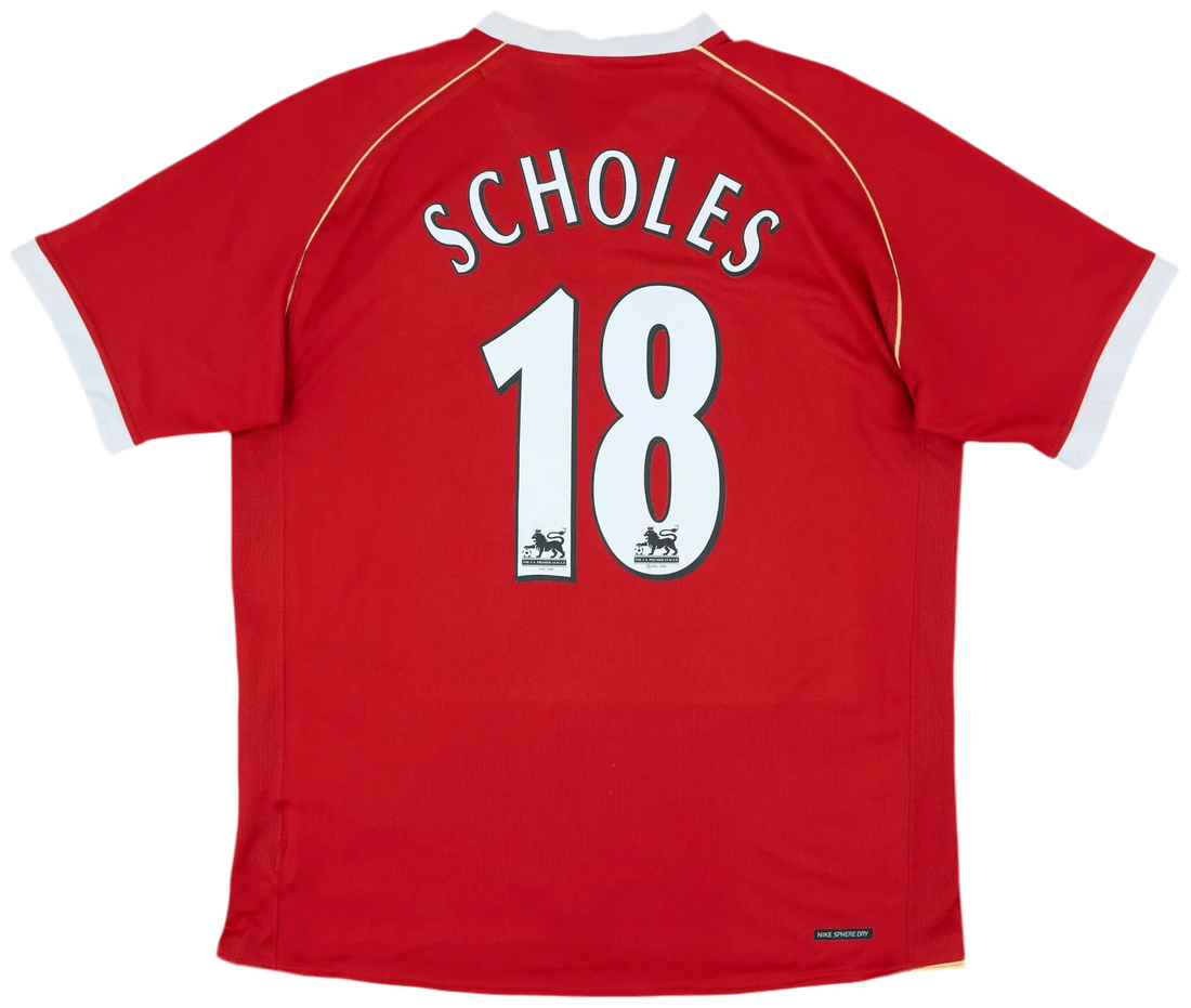 Manchester United Retro Home 06/07 Scholes #18