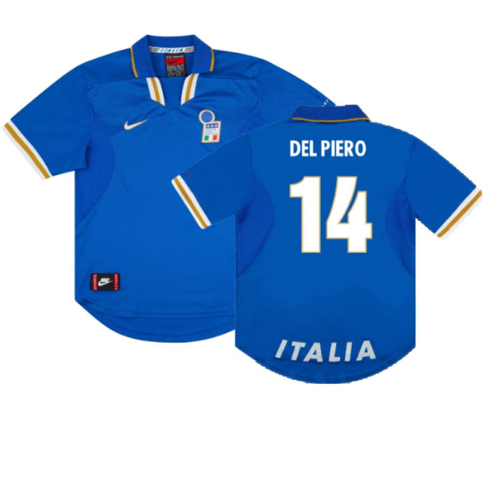 Italy Retro Home 96/98 Del Piero #14