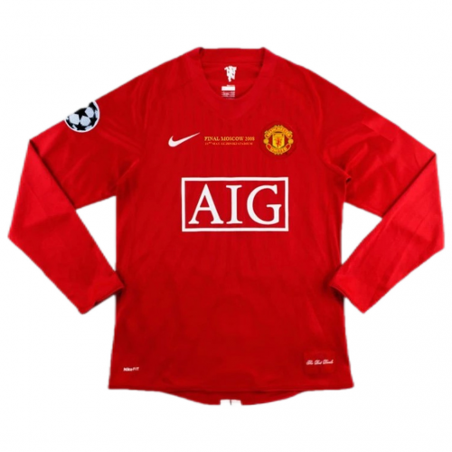 Manchester United Retro Home 07/08 Ronaldo #7 Long Sleeves